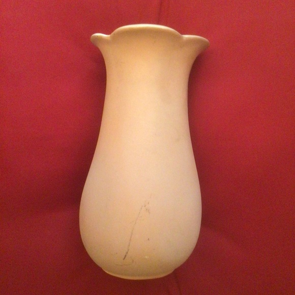 Terracotta Vase with White Glazed Interior - Picture 3 of 3